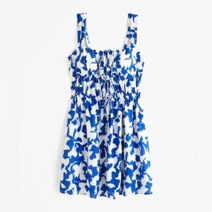 Abercrombie & Fitch Tie-Front Mini Dress